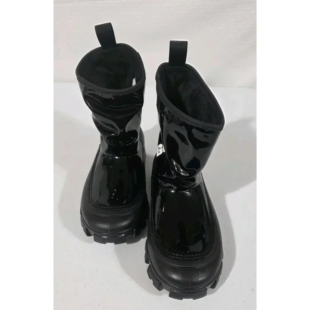 UGG Classic Brellah Mini Boots Black Waterproof kids Size 4